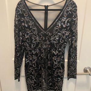 BLACK SEQUIN MINI DRESS🖤